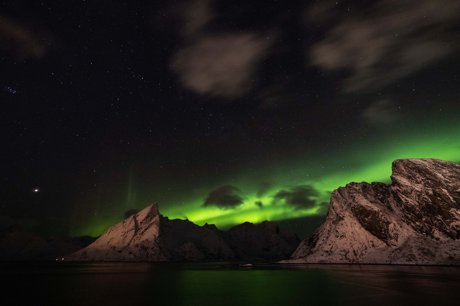 Northern lights over Iceland