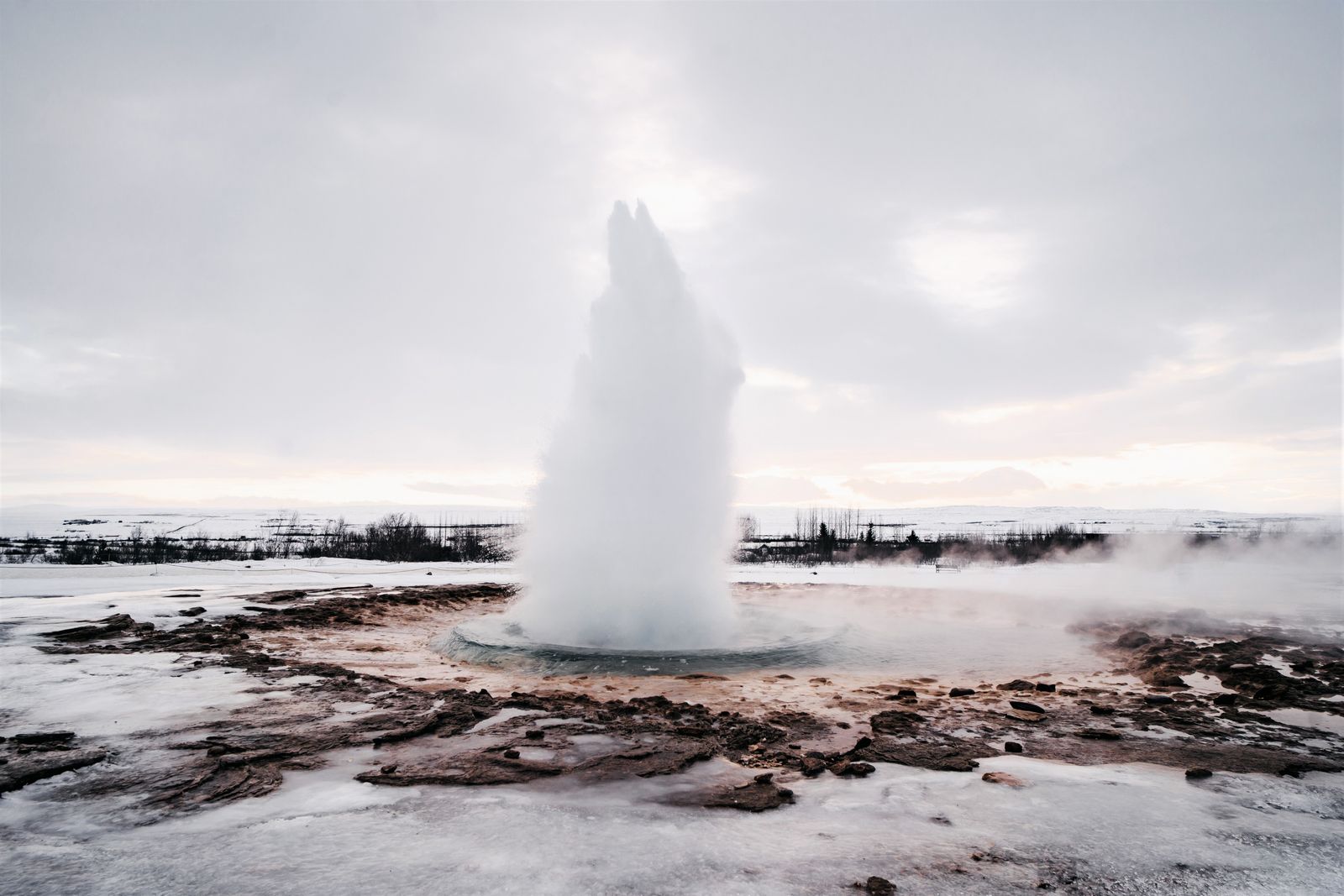 Strokkur geyser erupting