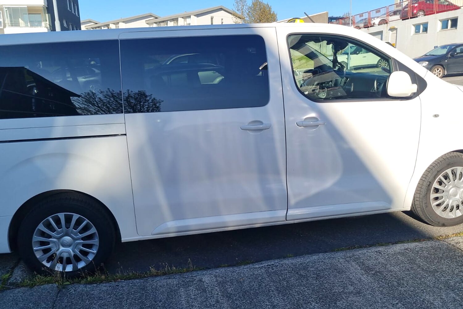The van — side view